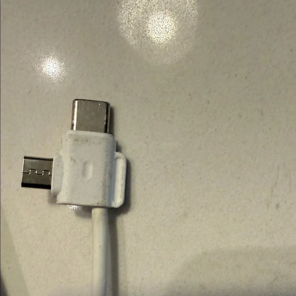 White Portable Charger